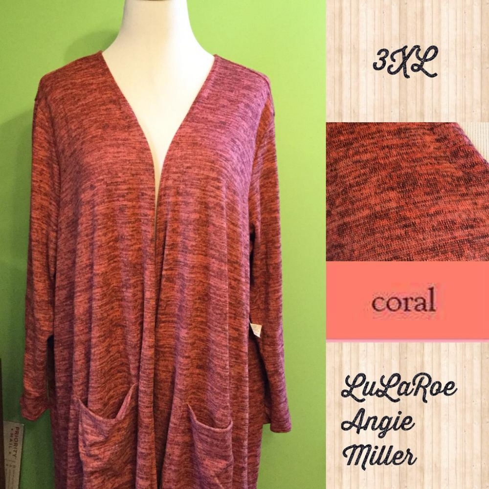 Lularoe Sarah 3XL Heathered Coral